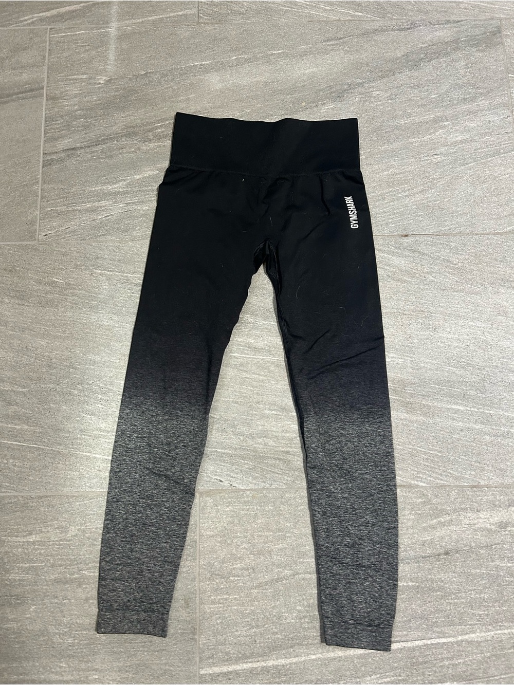 Gymshark Black to Gray Ombre Kids Leggings